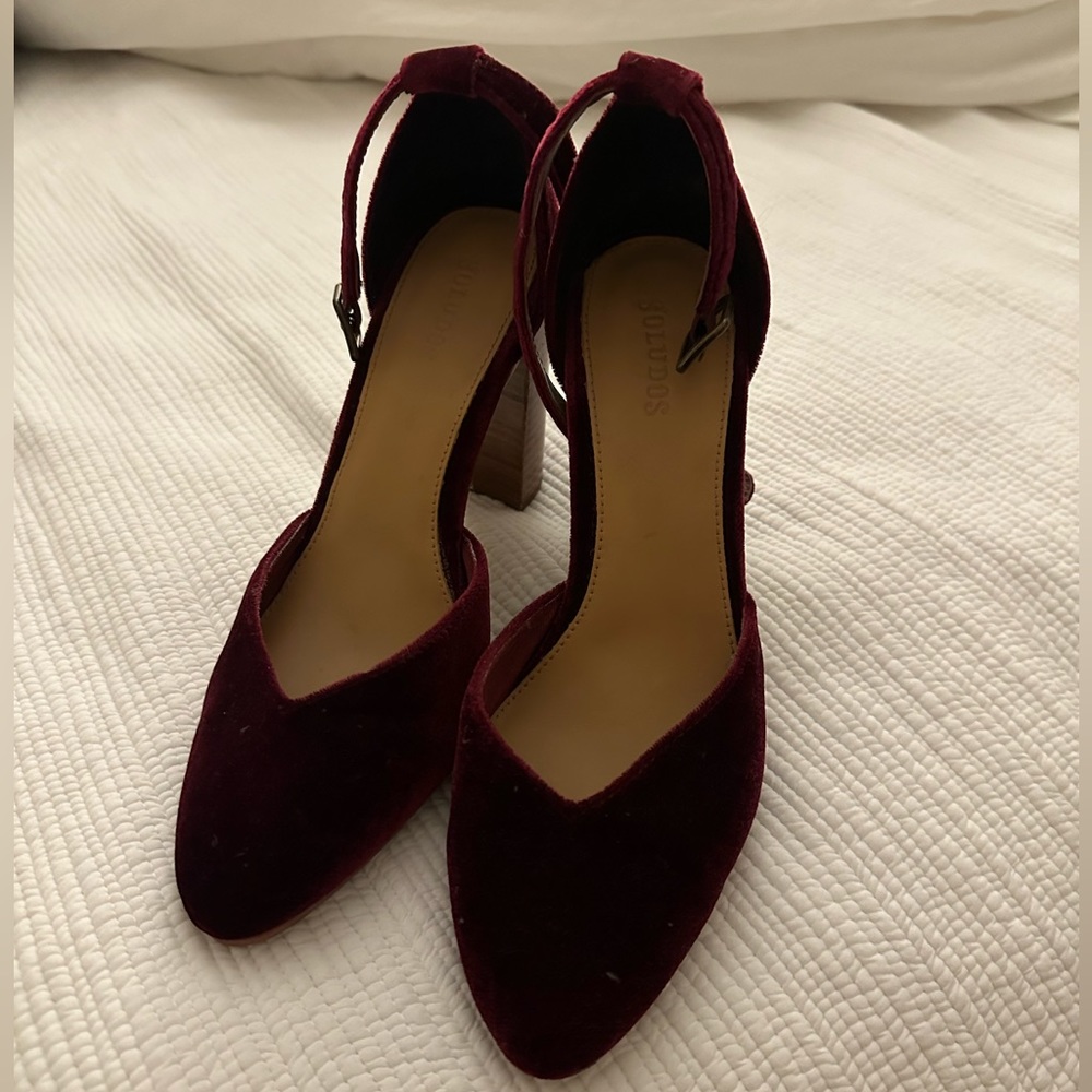 Soludos velvet heels